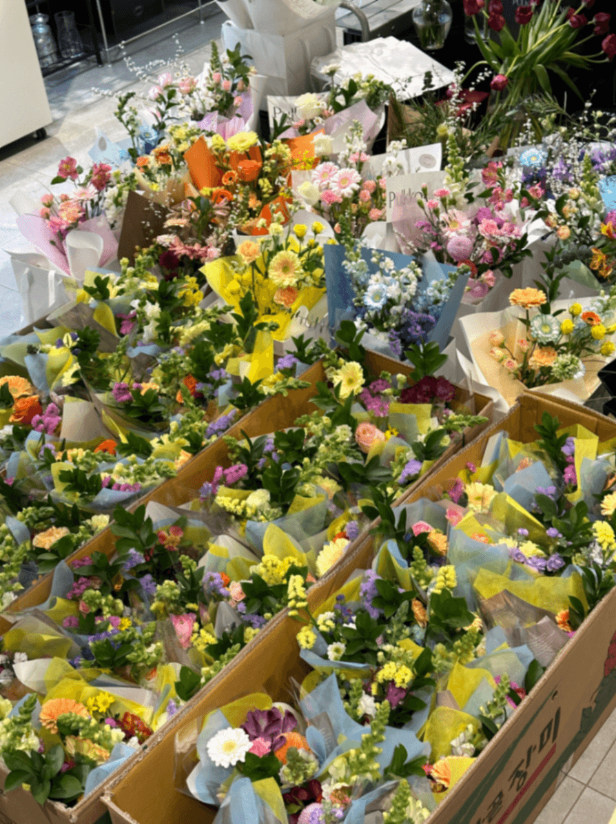 단체꽃다발 01